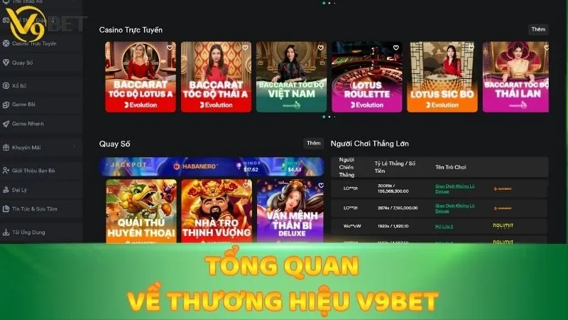 Tổng quan về thương hiệu V9bet